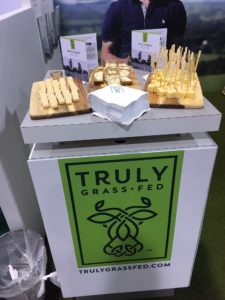 truly grass fed stand with cheese and butter displays
