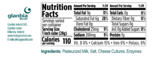 Natural Aged Cheddar Ingredients Ingredients: Pasteurized Milk, Salt, Cheese Cultures, Enzymes