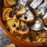 Rum and Bread Pudding - with Dark Chocolate Chips