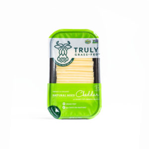 truly grass fed natural aged cheddar cheese slices