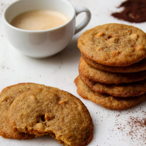 latte and cookies