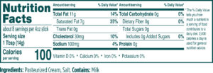 Creamy Salted Butter Sticks Nutritional Information