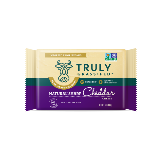 natural sharp cheddar cheese wedge