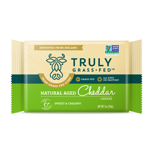 natural aged cheddar cheese wedge