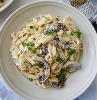mushroom fettuccine