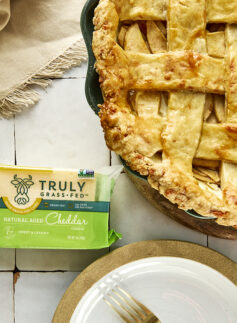 apple cheddar pie with cheddar product