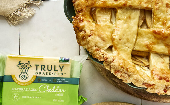 apple cheddar pie with cheddar product