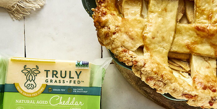 apple cheddar pie with cheddar product