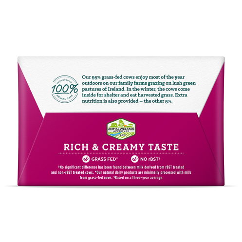 natural creamy unsalted butter back of the package