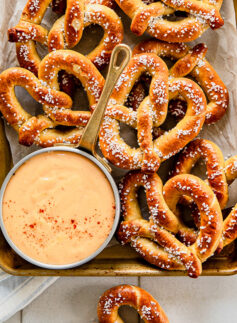 beer cheese dip and bread