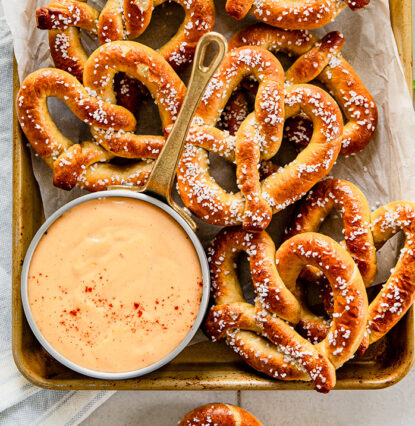 beer cheese dip and bread