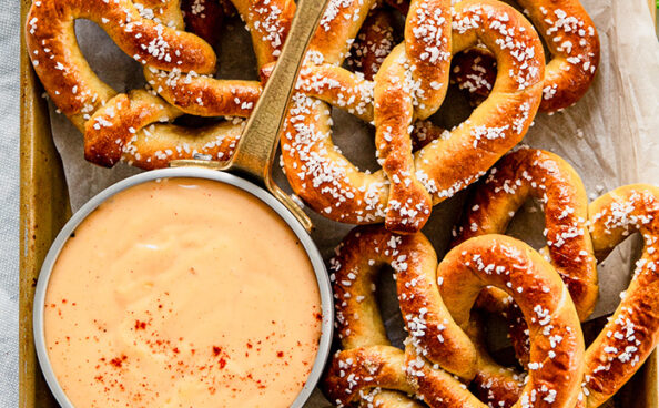 beer cheese dip and bread