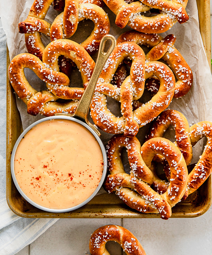 beer cheese dip and bread