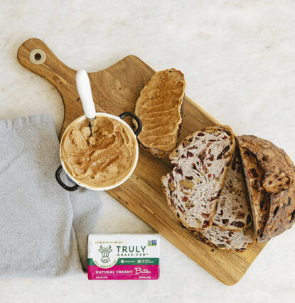 honey cinnamon compound butter and bread