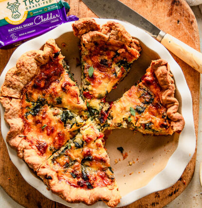 sundried tomato spinach sausage quiche