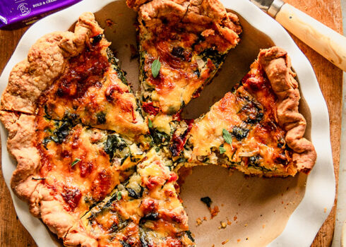 sundried tomato spinach sausage quiche